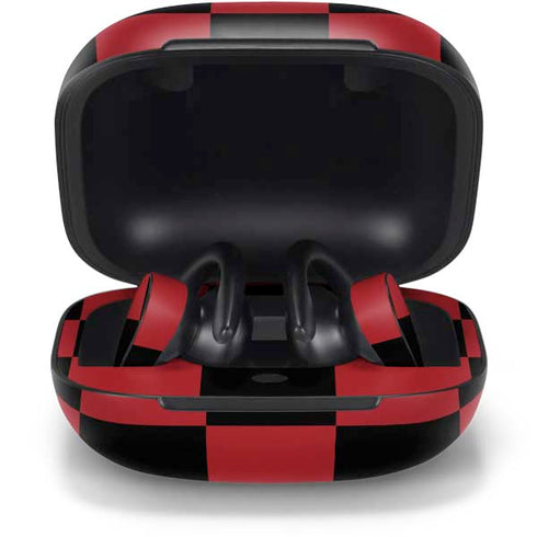 Red and Black Checkerboard PowerBeats Pro Skin